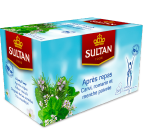 SULTAN Tisane Collection After Meals: Caraway, Rosemary & Peppermint - 20 Bags
