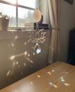 Rose Quartz Lotus Sun Catcher