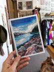 Rocky Shore Reflections – Art Card by Ruala (Fruitvale, BC)