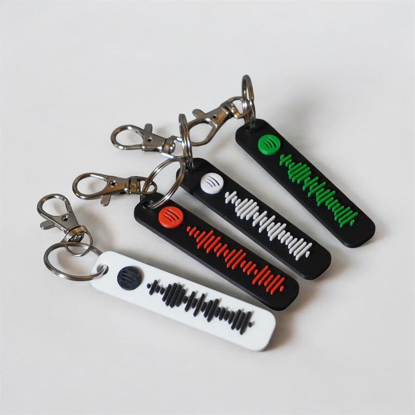 Customize Your Spotify Code bag charm/Keychain – Scan to Play Your Favorite Song