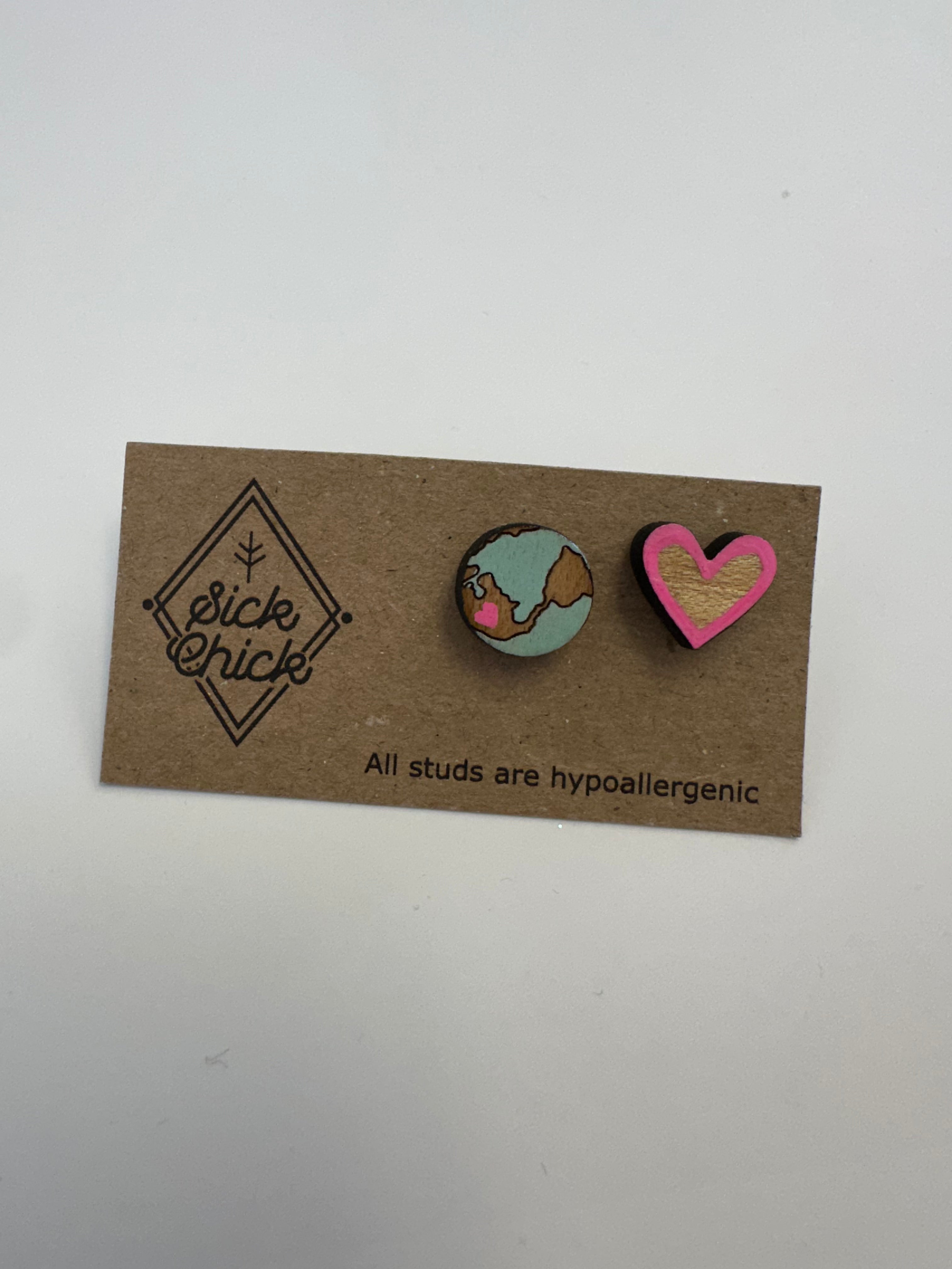 Love the World Studs – Sick Chick (Revelstoke, BC)
