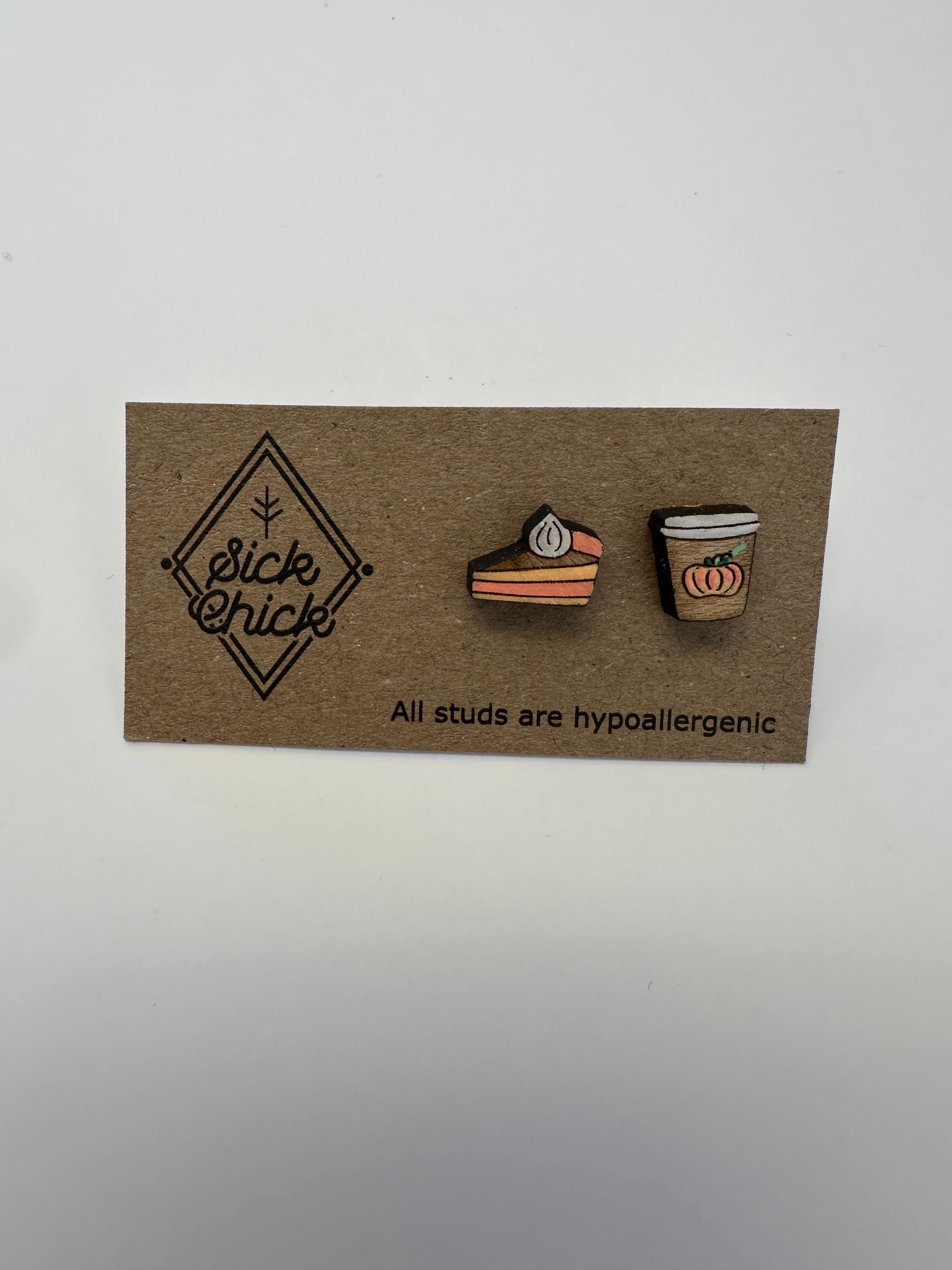Pumpkin Pie & Latte Studs – Sick Chick (Revelstoke, BC)
