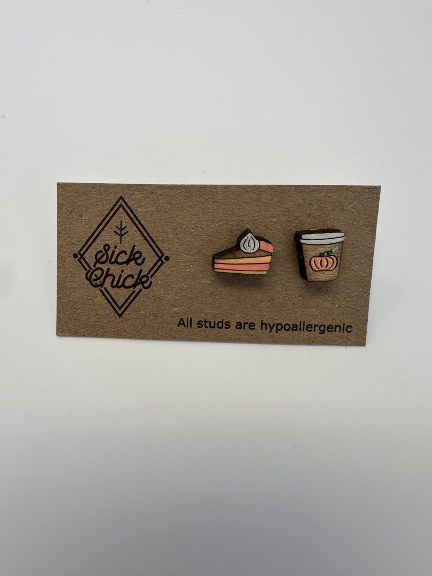 Pumpkin Pie & Latte Studs – Sick Chick (Revelstoke, BC)