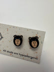 Bear Face Stud Earrings – Sick Chick (Revelstoke, BC)