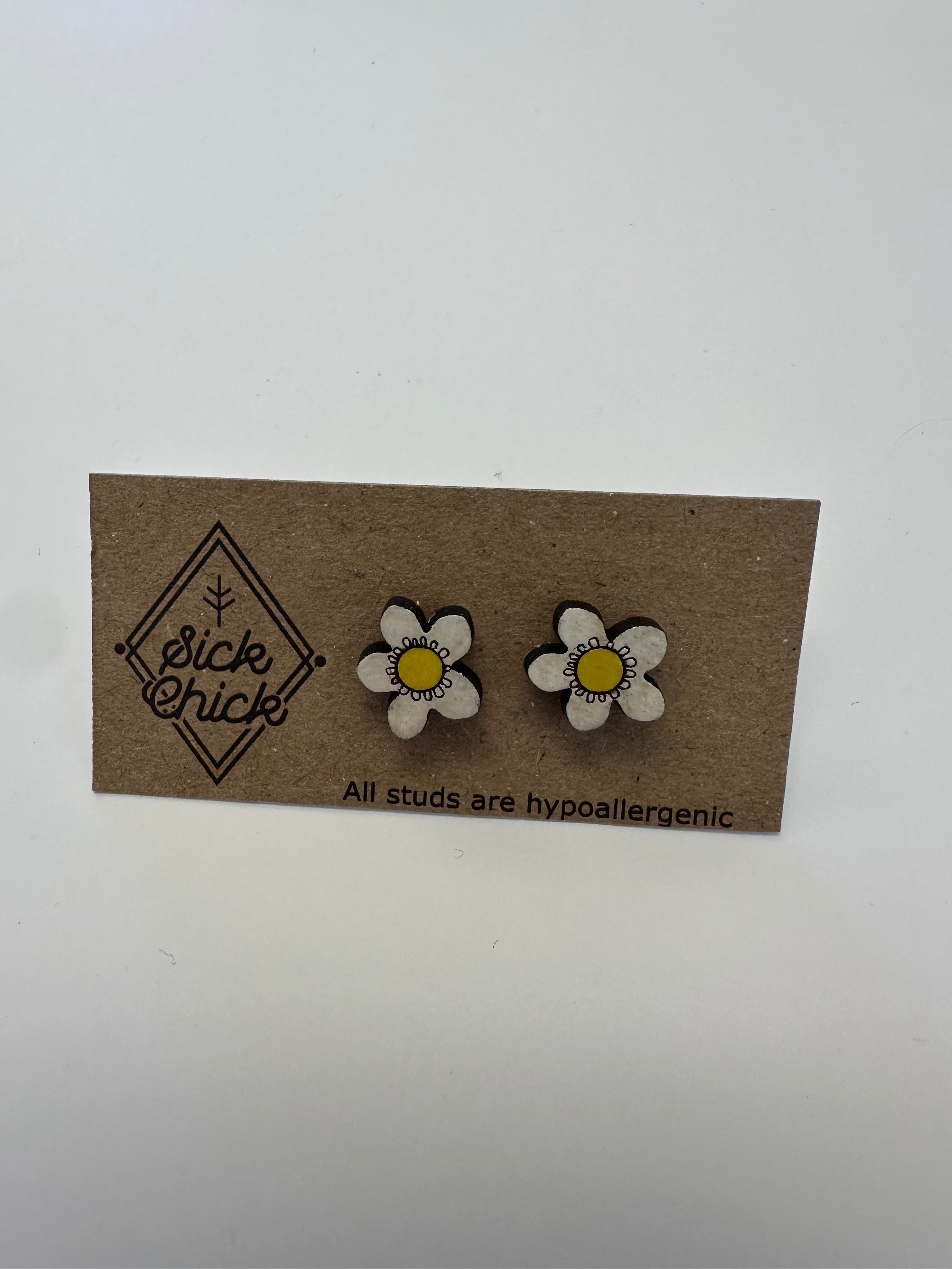 Daisy Stud Earrings – Sick Chick (Revelstoke, BC)
