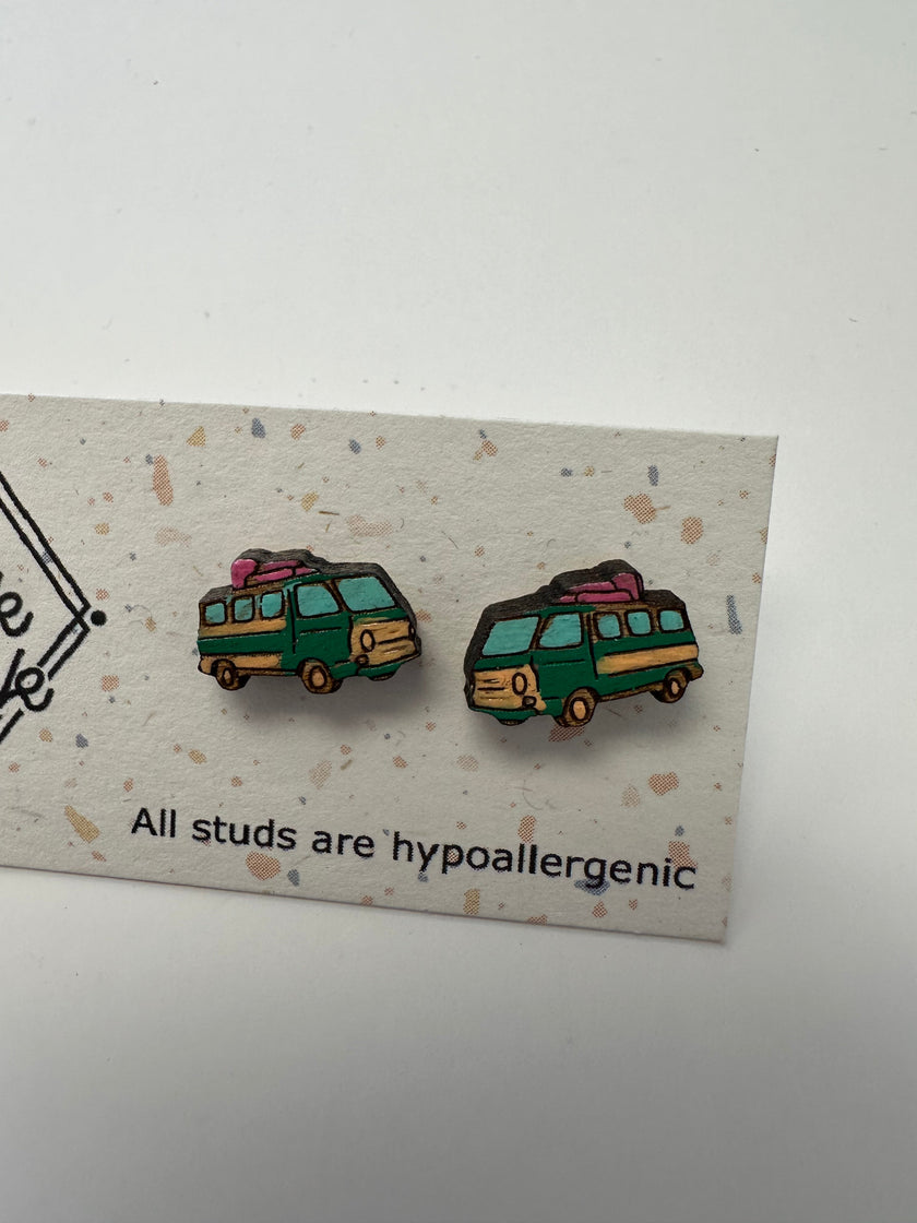 Road Trip Van Stud Earrings – Sick Chick (Revelstoke, BC)