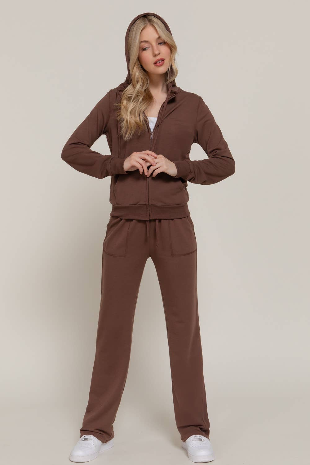 Chestnut Supersoft Zip Hoodie