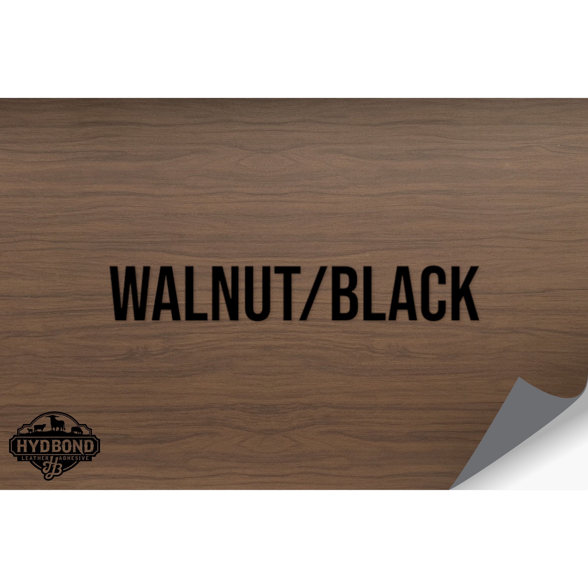 NO ADHESIVE WALNUT/BLACK HYDBOND LEATHERETTE SHEET (12