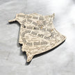 New Brunswick Map Cribbage Board – Handcrafted Wooden Crib Board with Engraved Cities