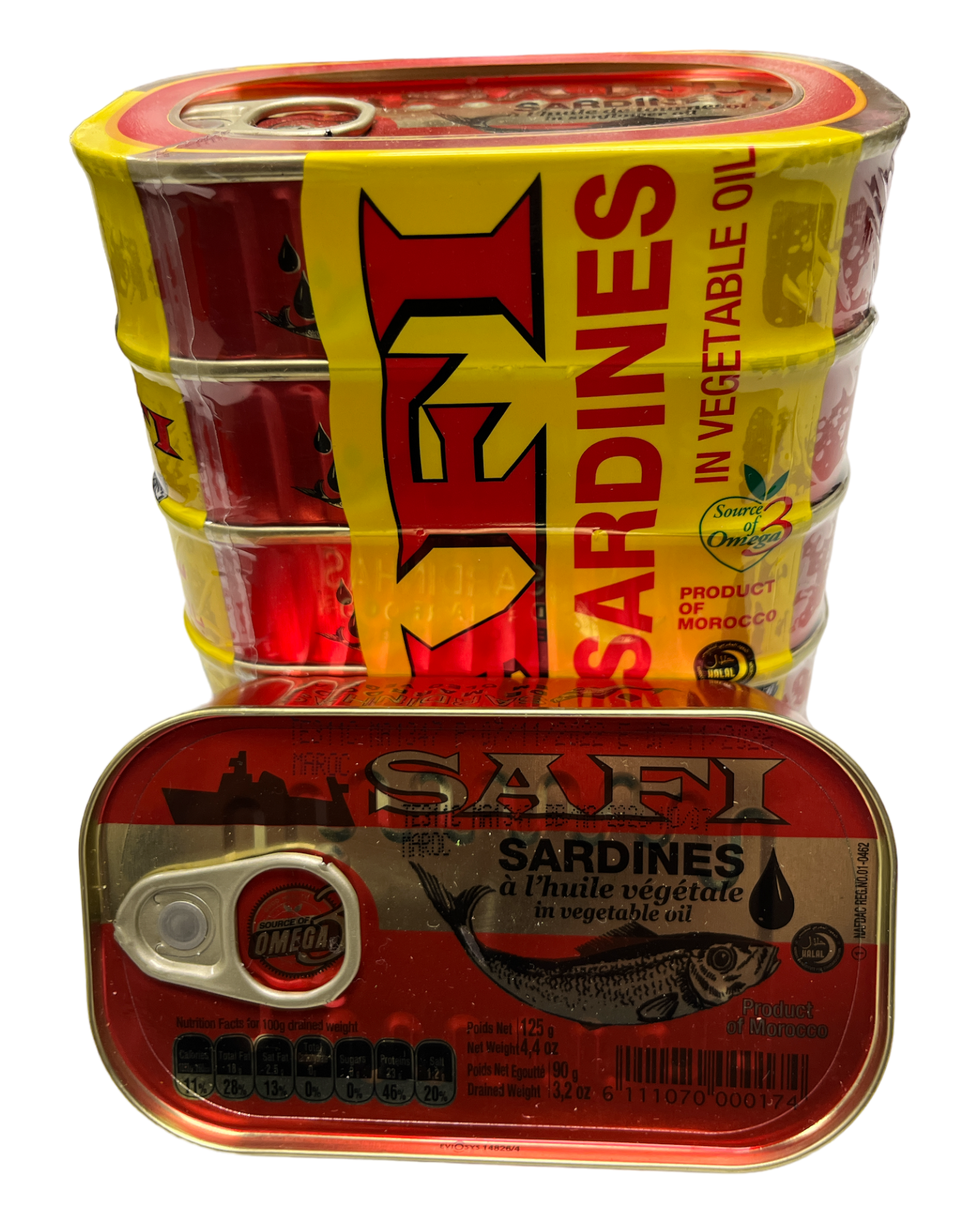 Safi Sardines in  vegetable oil Pack of 5x125g