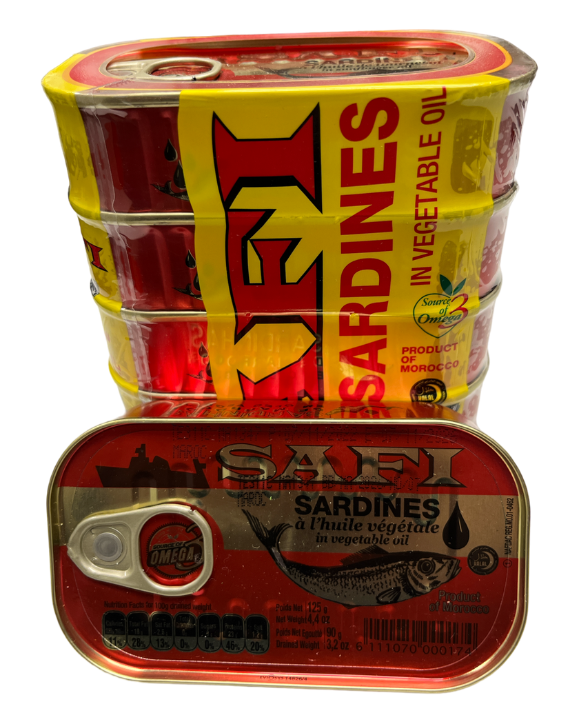 Safi Sardines in  vegetable oil Pack of 5x125g