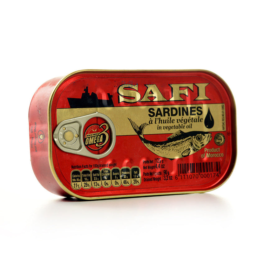 Safi Sardines in  vegetable oil Pack of 5x125g