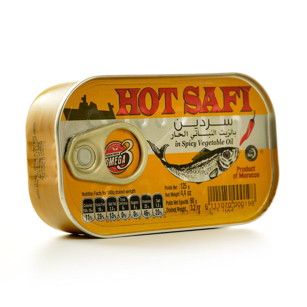 Safi Sardines in spicy vegetable oil 5x125g
