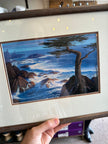 John Revill “Lone Cypress” – Vintage Framed Coastal Print
