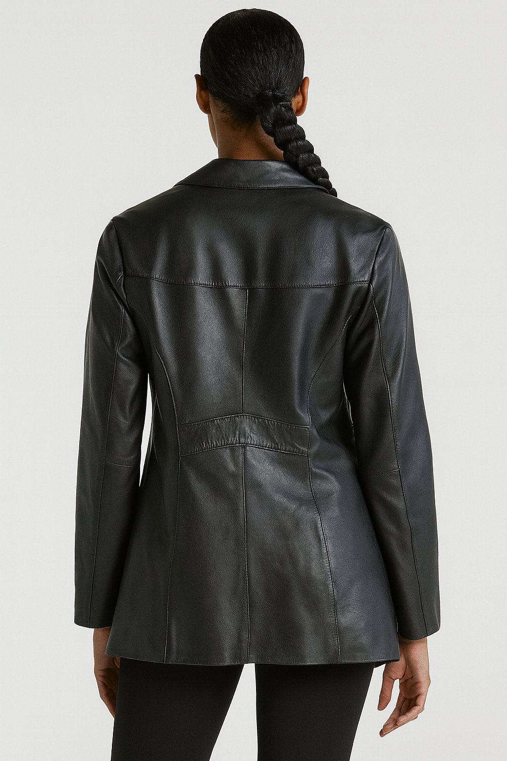 Genuine Leather Blazer Jacket