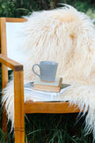 White Icelandic Curly Sheepskin
