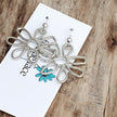 Abstract Flower Earrings – Lightweight Statement Hook Earrings