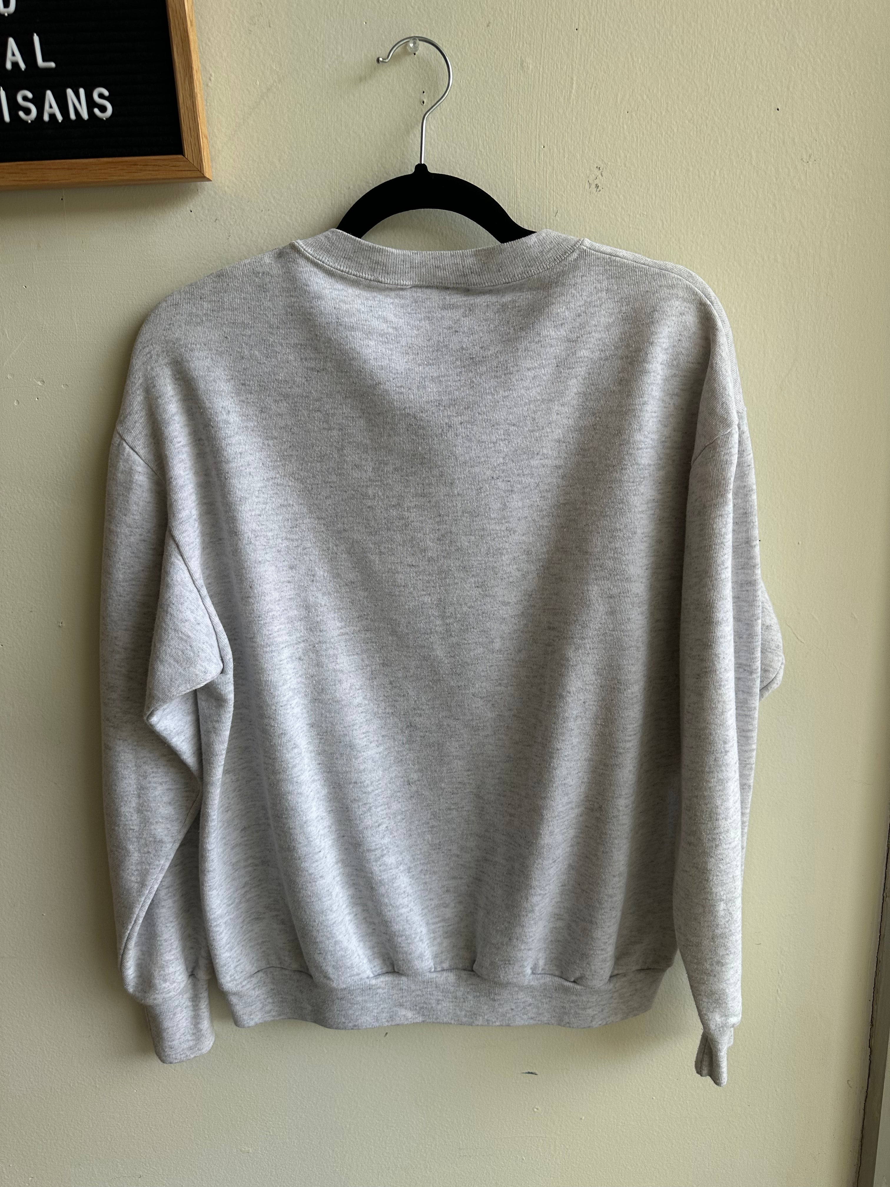 Vintage 90s “Attitude USA” Graphic Sweatshirt – Grey | Size Large