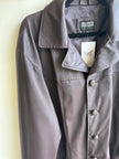 Vintage Mecca Chocolate Brown Faux Leather Jacket – 90s Streetwear | Size XL