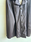 Vintage Mecca Chocolate Brown Faux Leather Jacket – 90s Streetwear | Size XL
