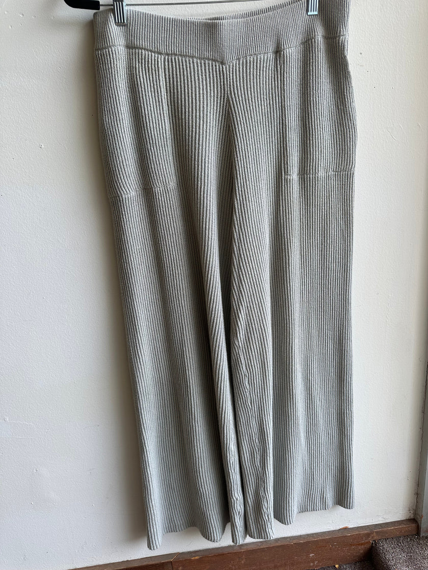 By Together Ribbed Knit Wide-Leg Pants – Size Large