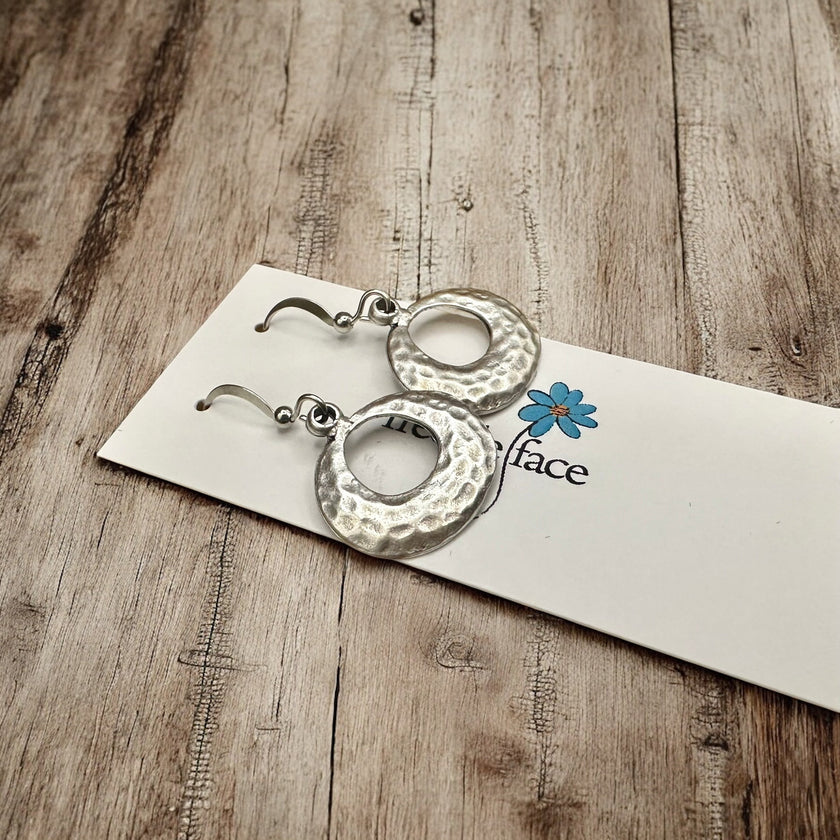 Textured Hoop Earrings