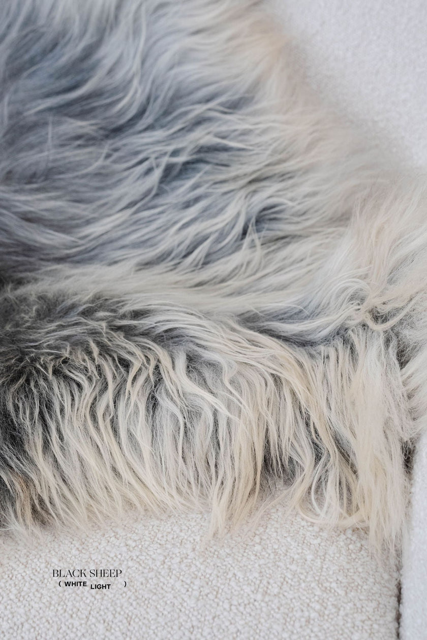 Natural Light Grey Icelandic Sheepskin