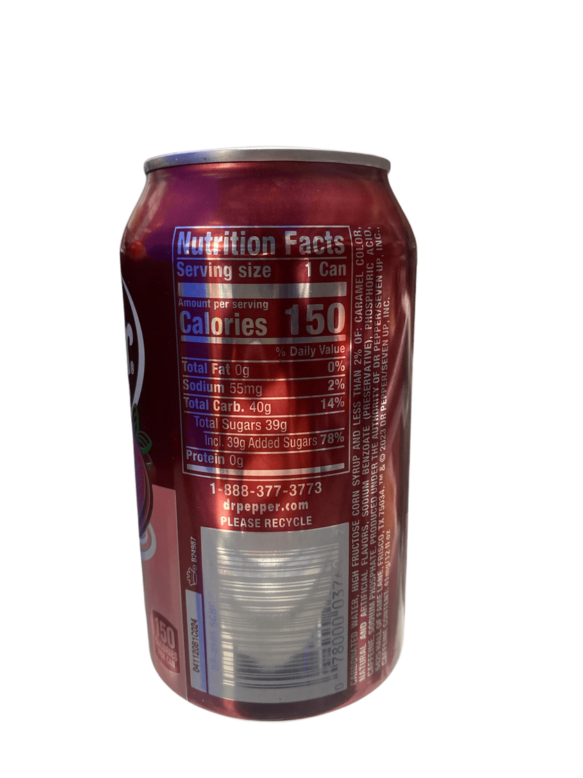 Dr. Pepper Strawberries & Cream Can 355ML - U.S Edition