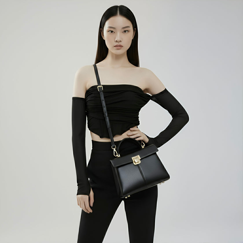 Lumis Leather Bag – Luxury Cowhide Leather Handbag for Timeless Elegance