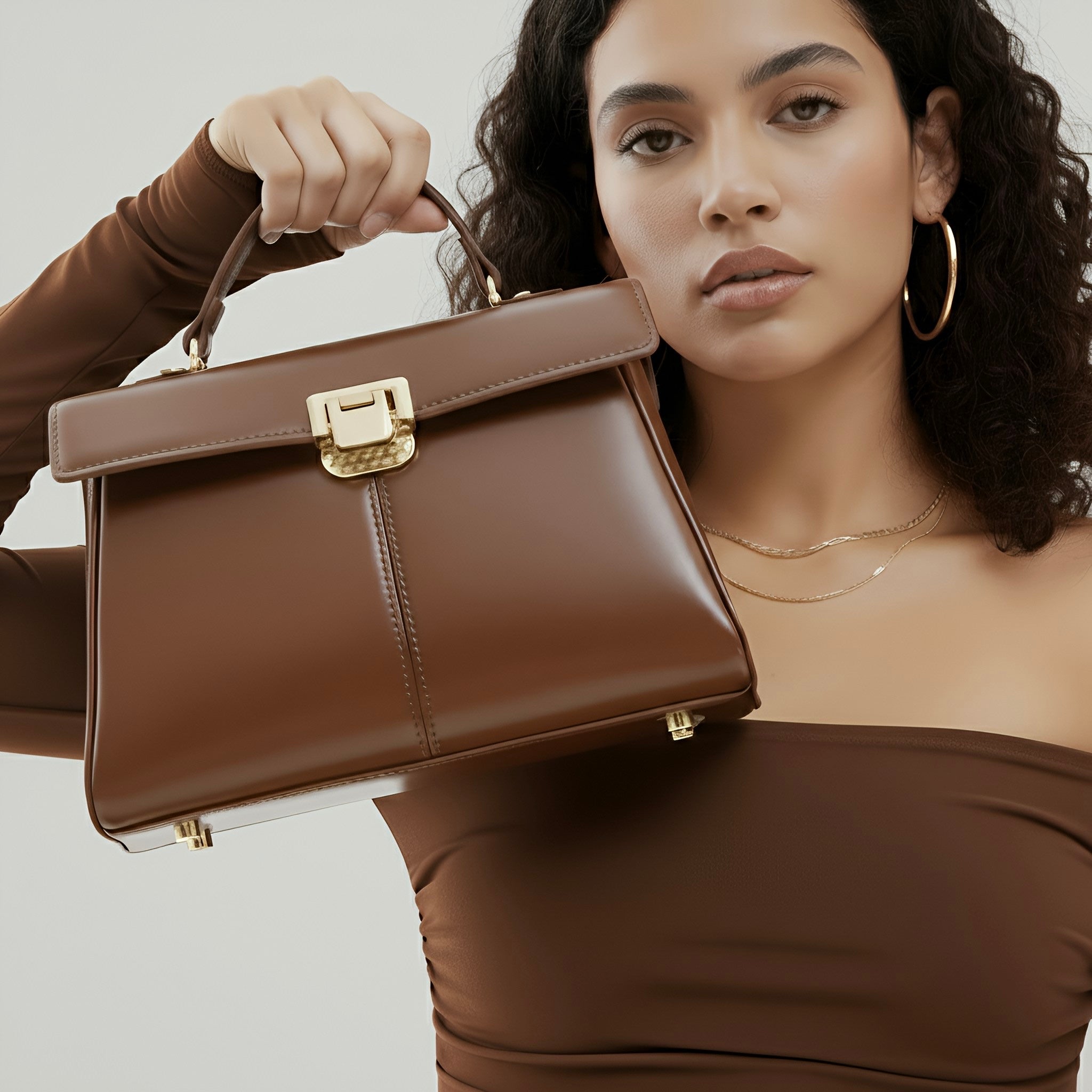 Lumis Leather Bag – Luxury Cowhide Leather Handbag for Timeless Elegance