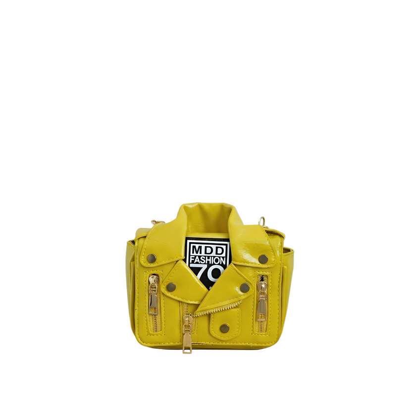 NOVA Mini Leather Crossbody Bag with Chain Strap