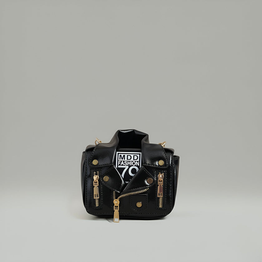 NOVA Mini Leather Crossbody Bag with Chain Strap