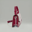CHERRY - Glossy Chic Mini Leather Crossbody Bag - Cherry Red & Black
