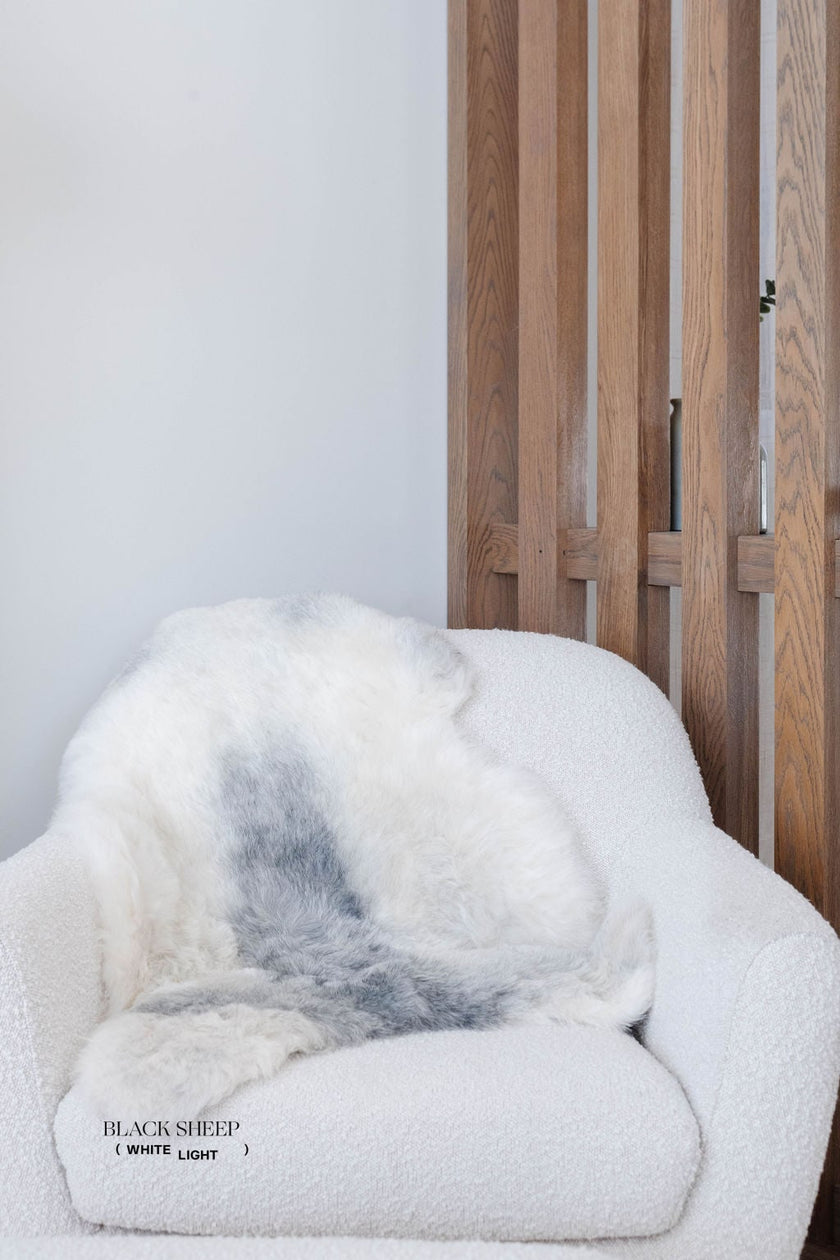 Shorn Grey Spotted Icelandic Sheepskin | Random