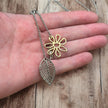 Flower & Leaf Necklace