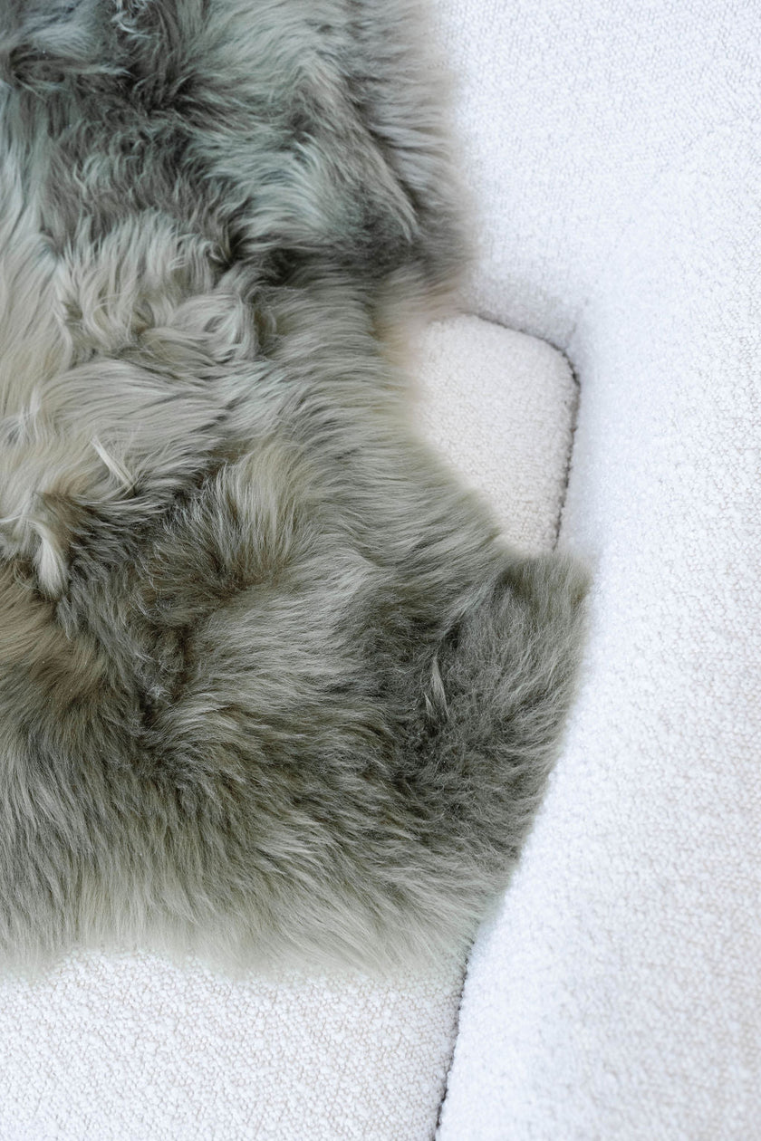 Olive Green Icelandic Sheepskin