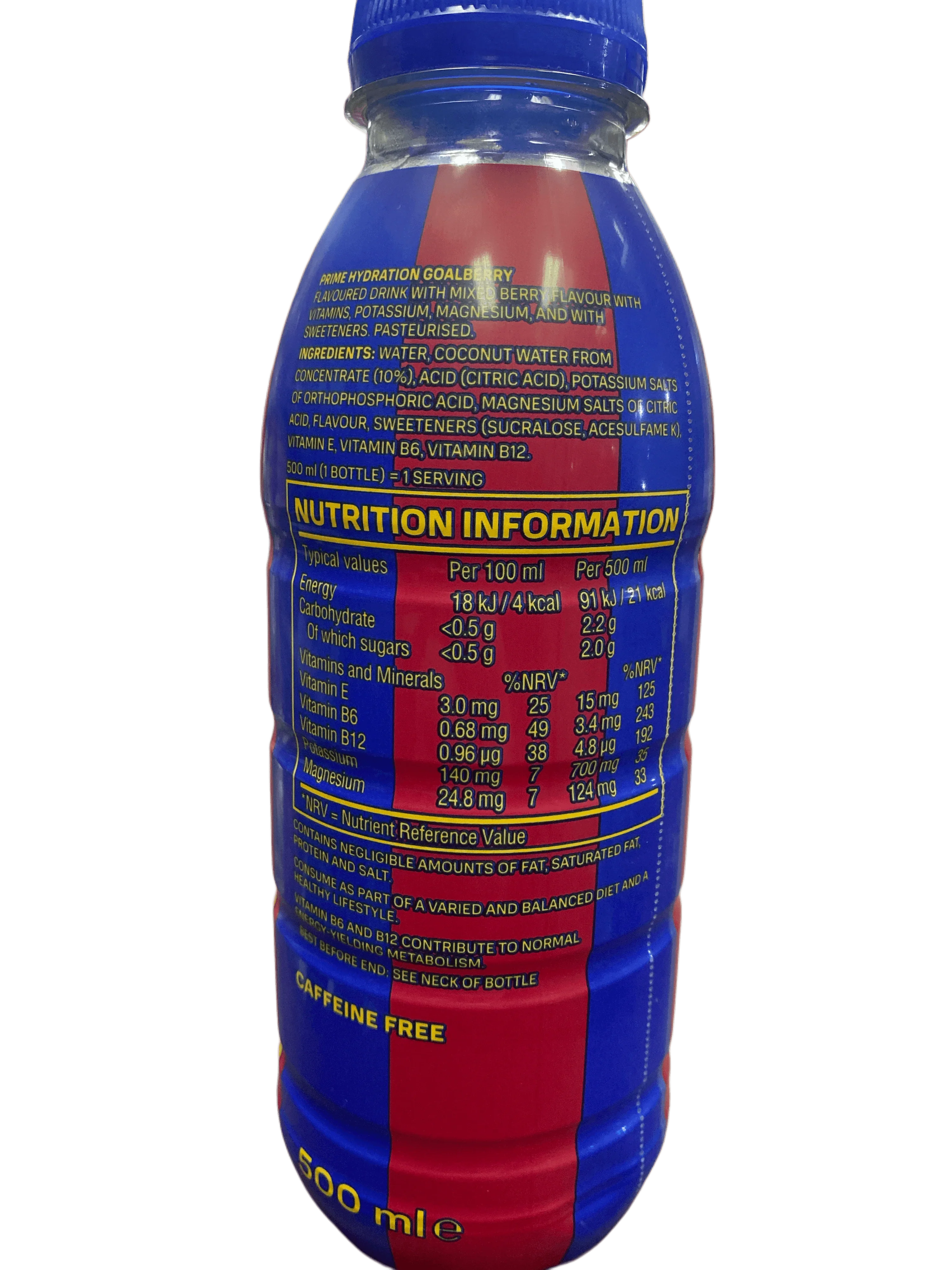 Prime Hydration FC Barcelona Drink 500ML - U.K Edition BB: 04/26