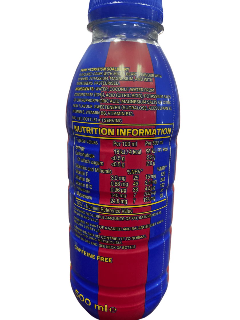 Prime Hydration FC Barcelona Drink 500ML - U.K Edition BB: 04/26
