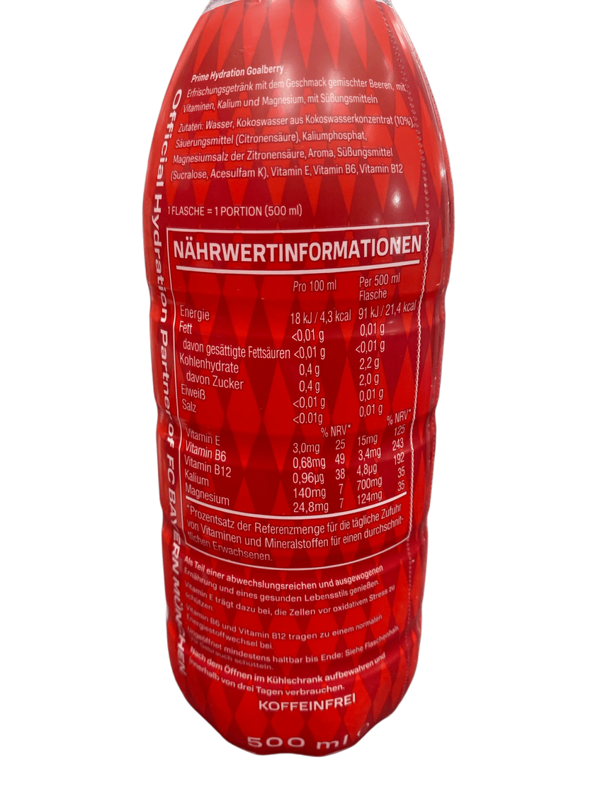 Prime Hydration Drink FC Bayern Munich - German Edition