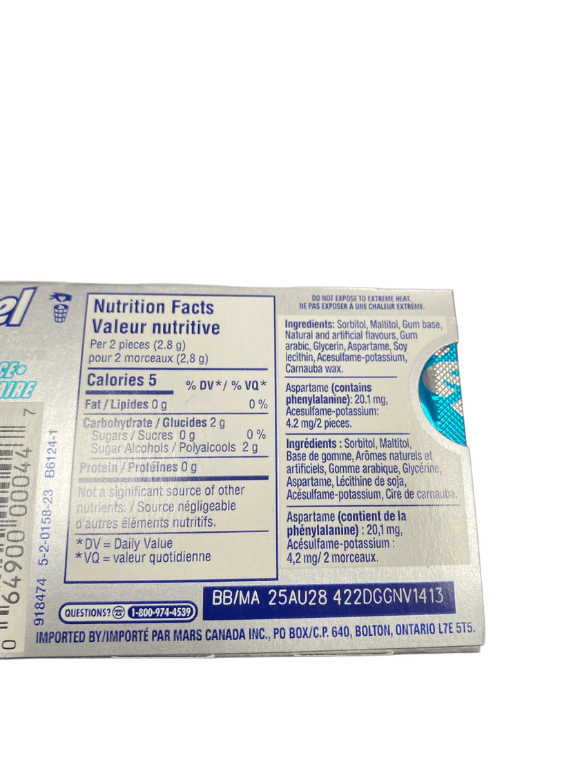 Excel Polar Ice Gum 12 Pieces - Canada Edition