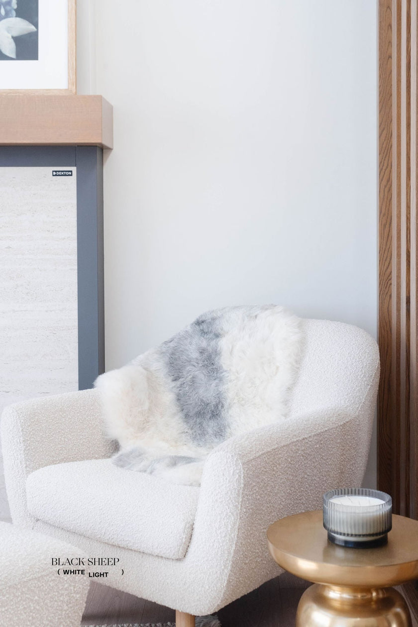 Shorn Grey Spotted Icelandic Sheepskin | Random