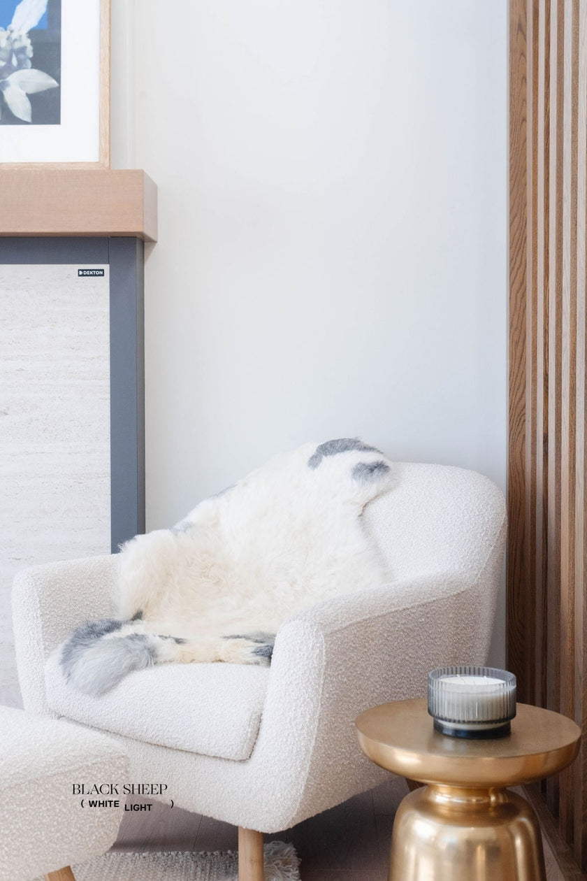 Shorn Grey Spotted Icelandic Sheepskin | Random