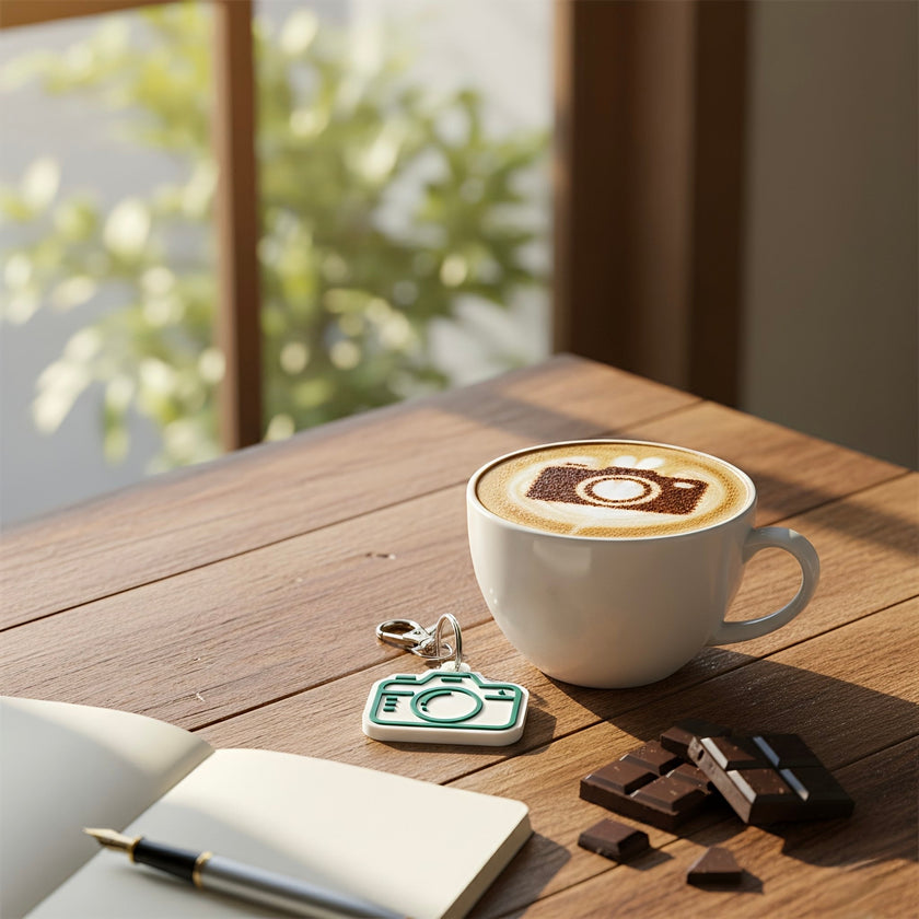 Camera Bag Charm – NFC & Instagram Link