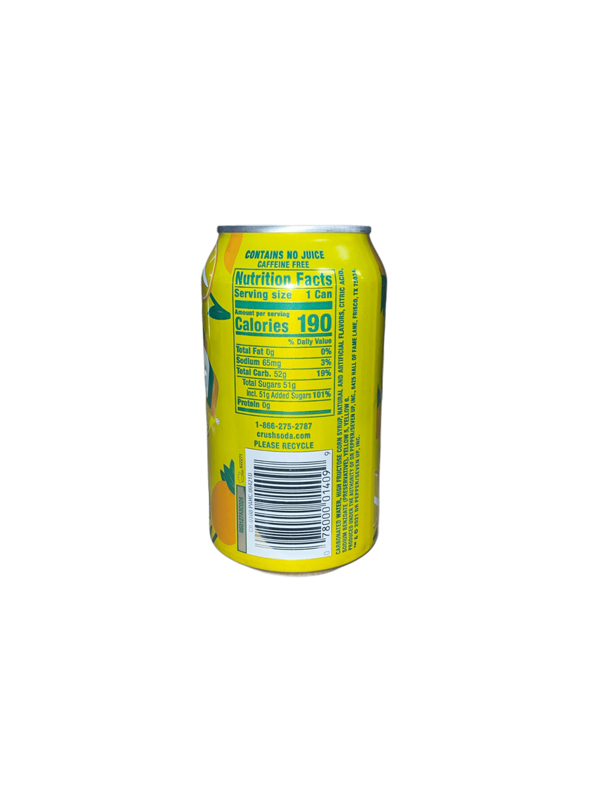 Crush Pineapple Soda Can 355ML