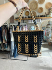 Vintage Wood Beaded Purse