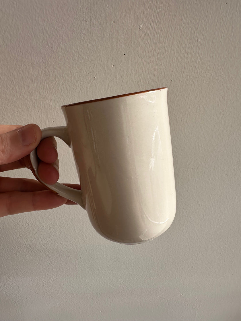Vintage Cream + Floral Set of 4 Coffee Mugs