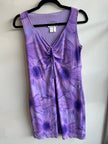 Vintage 90s Purple Floral Daisy Sleeveless Dress