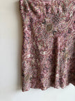 Vintage Y2K Light Sheer Pink Paisley Patterned Skirt