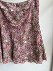 Vintage Y2K Light Sheer Pink Paisley Patterned Skirt