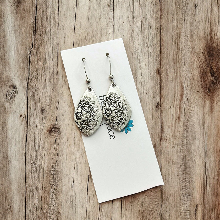 Mandala Hook Earrings